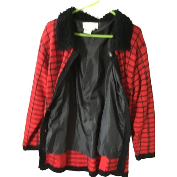 Great Cavalier Lined Wool Jacket Women’s Size M Collar Vintage - Picture 4 of 4